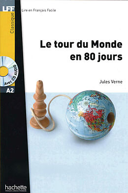 Couverture cartonnée Le tour du Monde en 80 jours. Lektüre und Audio-CD de Jules Verne