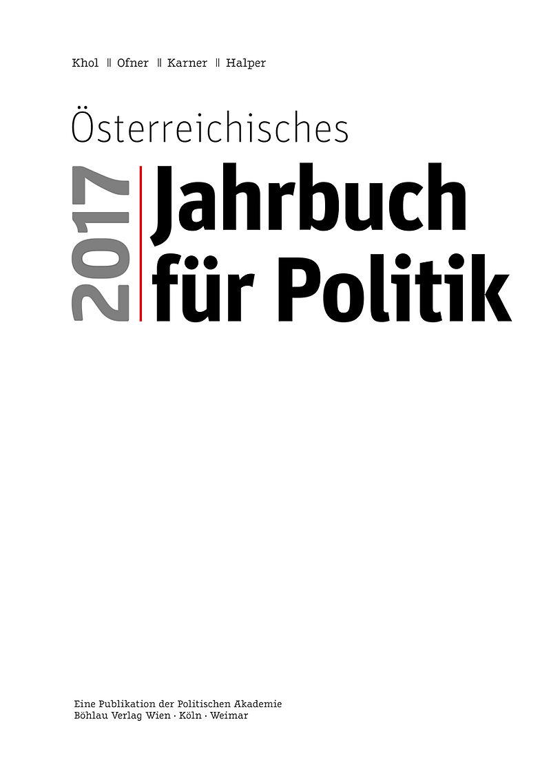 Österreichisches Jahrbuch für Politik 2017