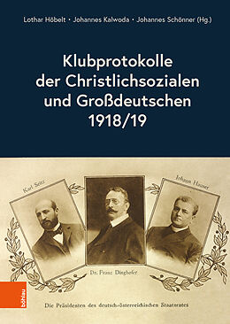 Fester Einband Klubprotokolle der Christlichsozialen und Großdeutschen 1918/19 von 