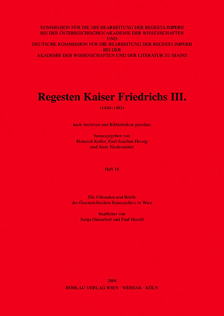 Die Urkunden und Briefe des Österreichischen Staatsarchivs in Wien