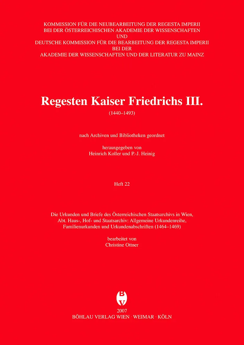 Die Urkunden und Briefe des Österreichischen Staatsarchivs in Wien