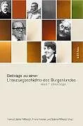 Beiträge zu einer Literaturgeschichte des Burgenlandes 01. Chronologie