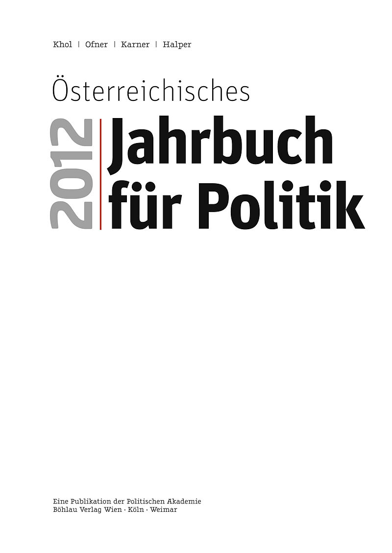 Österreichisches Jahrbuch für Politik 2012