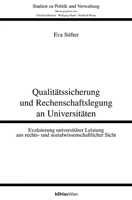 Qualitätssicherung und Rechenschaftslegung an Universitäten