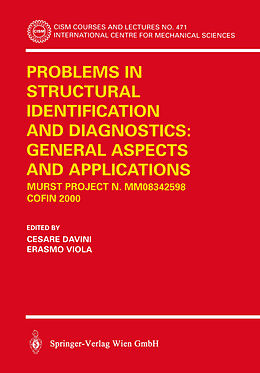 Couverture cartonnée Problems in Structural Identification and Diagnostics: General Aspects and Applications de 