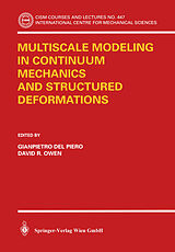 Couverture cartonnée Multiscale Modeling in Continuum Mechanics and Structured Deformations de 