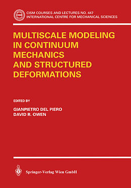 Kartonierter Einband Multiscale Modeling in Continuum Mechanics and Structured Deformations von 