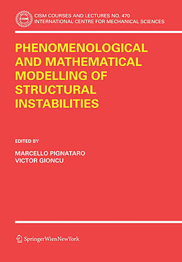 Couverture cartonnée Phenomenological and Mathematical Modelling of Structural Instabilities de 