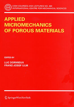Couverture cartonnée Applied Micromechanics of Porous Materials de 