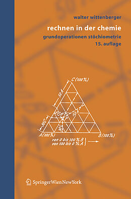 Kartonierter Einband Rechnen in der Chemie von Walter Wittenberger