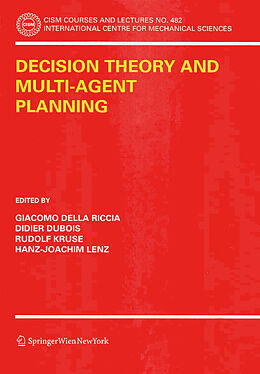 Couverture cartonnée Decision Theory and Multi-Agent Planning de 