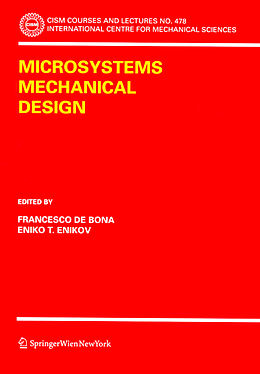 Couverture cartonnée Microsystems Mechanical Design de 