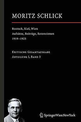 E-Book (pdf) Rostock, Kiel, Wien von Moritz Schlick
