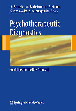 Couverture cartonnée Psychotherapeutic Diagnostics de 