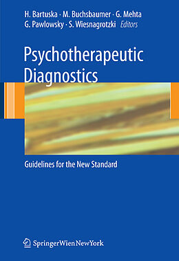 eBook (pdf) Psychotherapeutic Diagnostics de Heinrich Bartuska, Manfred Buchsbaumer, Gerda Mehta