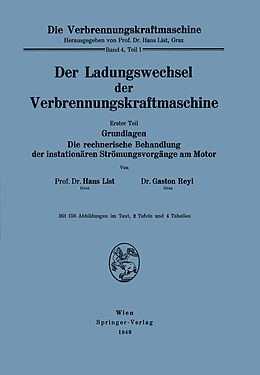 Kartonierter Einband Der Ladungswechsel der Verbrennungskraftmaschine von Hans List, Gaston Reyl
