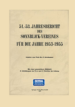 Kartonierter Einband 51.53. Jahresbericht des Sonnblick-Vereines für die Jahre 19531955 von 