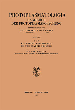 Kartonierter Einband Chemistry and Biology of the Starch Granule von Nicolaas P. Badenhuizen
