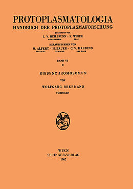 Kartonierter Einband Riesenchromosomen von Wolfgang Beermann