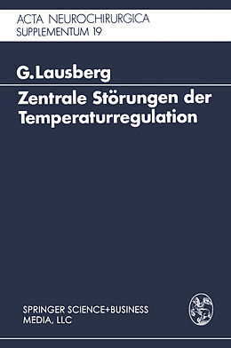 Kartonierter Einband Zentrale Störungen der Temperaturregulation von Gerhard Lausberg
