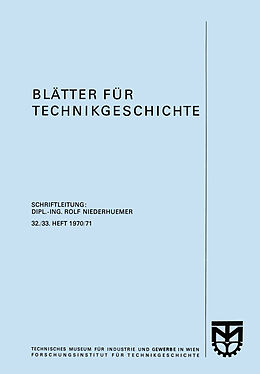Kartonierter Einband Blätter für Technikgeschichte von Kenneth A. Loparo, Kenneth A. Loparo