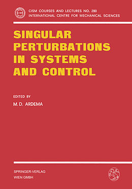 Couverture cartonnée Singular Perturbations in Systems and Control de 