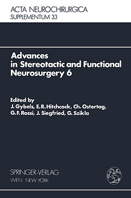 Kartonierter Einband Advances in Stereotactic and Functional Neurosurgery 6 von 