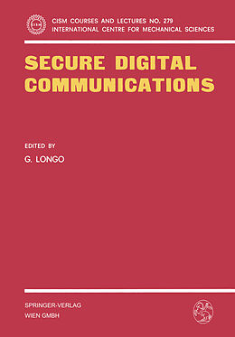 Couverture cartonnée Secure Digital Communications de 