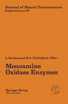 Couverture cartonnée Monoamine Oxidase Enzymes de 