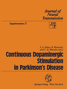 Couverture cartonnée Continuous Dopaminergic Stimulation in Parkinson s Disease de 