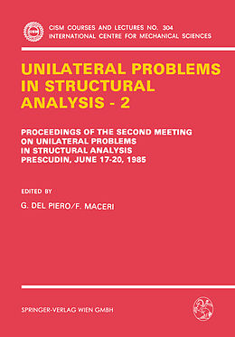 Couverture cartonnée Unilateral Problems in Structural Analysis   2 de 
