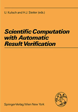 Couverture cartonnée Scientific Computation with Automatic Result Verification de 