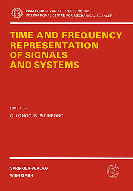 Couverture cartonnée Time and Frequency Representation of Signals and Systems de 