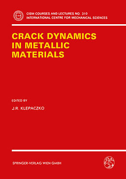 Couverture cartonnée Crack Dynamics in Metallic Materials de 