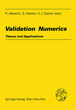 Couverture cartonnée Validation Numerics de 