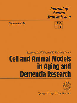 Couverture cartonnée Cell and Animal Models in Aging and Dementia Research de 