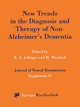 Couverture cartonnée New Trends in the Diagnosis and Therapy of Non-Alzheimer s Dementia de 