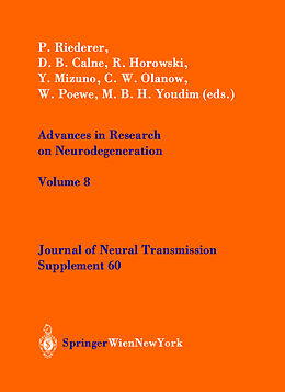 Couverture cartonnée Advances in Research on Neurodegeneration de 