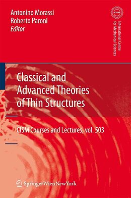 E-Book (pdf) Classical and Advanced Theories of Thin Structures von Giulio Maier, Jean Salençon, Wilhelm Schneider