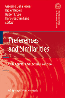 Fester Einband Preferences and Similarities von 