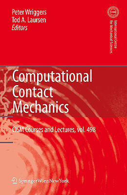 Couverture cartonnée Computational Contact Mechanics de 