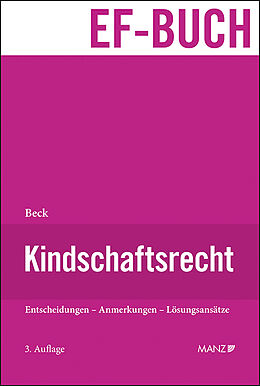 Fester Einband Kindschaftsrecht von Susanne Beck