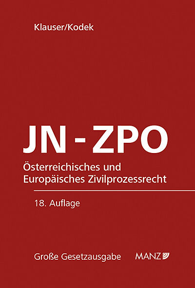Jurisdiktionsnorm und Zivilprozessordnung JN-ZPO