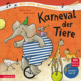Livre Relié Karneval der Tiere (Mein erstes Musikbilderbuch mit CD und zum Streamen) de Marko Simsa
