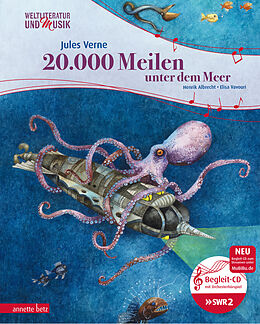 Fester Einband 20.000 Meilen unter dem Meer (Weltliteratur und Musik mit CD) von Jules Verne, Henrik Albrecht
