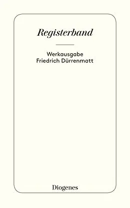 Kartonierter Einband Registerband von Friedrich Dürrenmatt