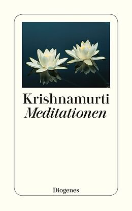 Kartonierter Einband Meditationen von Jiddu Krishnamurti