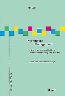 Kartonierter Einband Normatives Management von Rolf Dubs