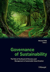 Couverture cartonnée Governance of Sustainability de 