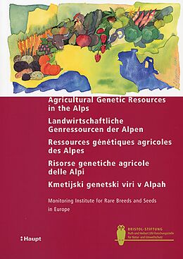 E-Book (pdf) Agricultural Genetic Resources in the Alps e/d/f/i/sl von 